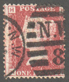 Great Britain Scott 33 Used Plate 190 - MH - Click Image to Close